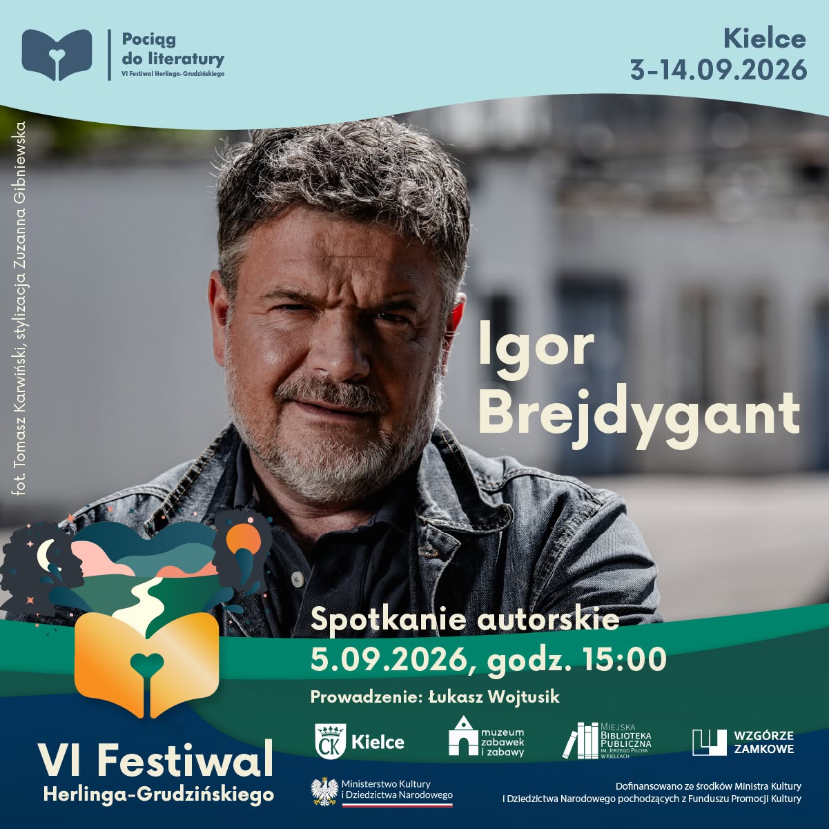 Mroczne śledztwa i literackie napięcie – Igor Brejdygant w Kielcach