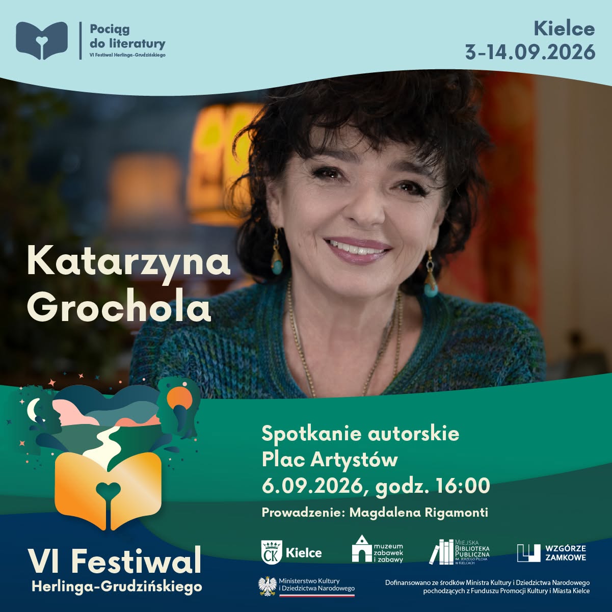 Od „Nigdy w życiu!” do „Właśnie że tak!” – wieczór z Katarzyną Grocholą na Festiwalu Herlinga-Grudzińskiego
