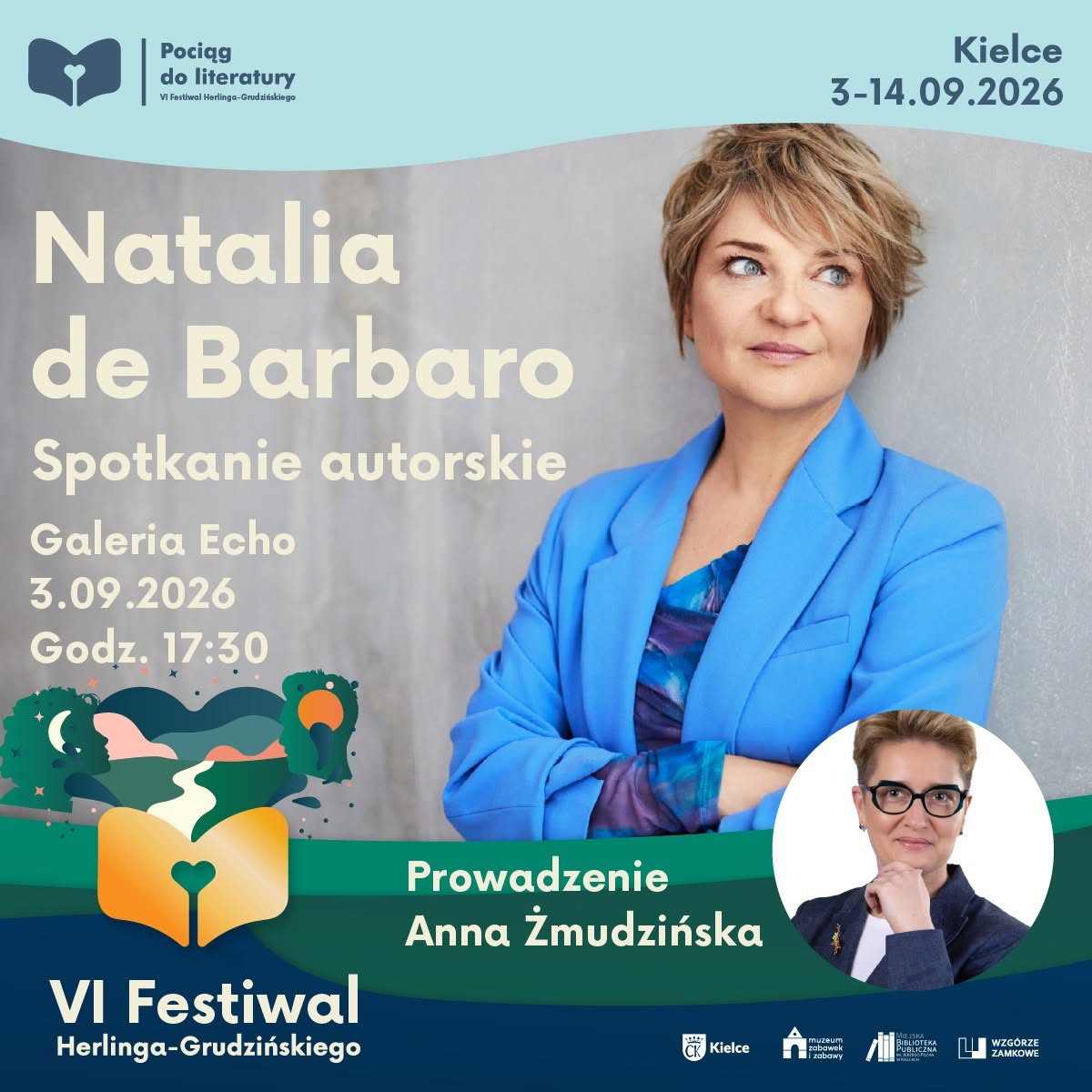 „Przejścia do miłości” – spotkanie z Natalią de Barbaro na Festiwalu Herlinga-Grudzińskiego