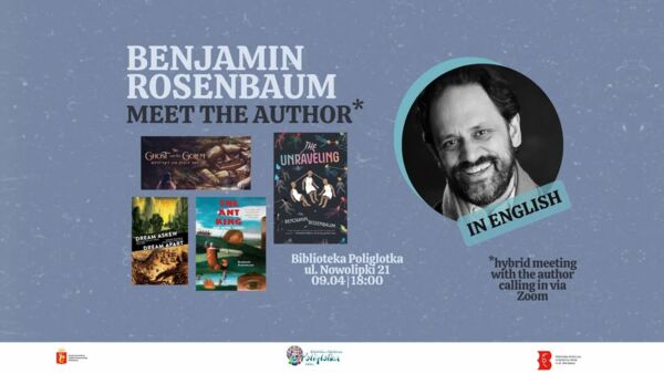 Zdjęcie spotkania: Spotkanie z Beniaminem Rosenbaumem – literackie światy fantasy, żydowskie wątki i interaktywne opowieści