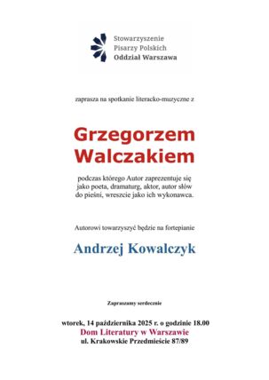 Zdjęcie spotkania: "W kręgu słowa i dźwięku"- spotkanie autorskie z Grzegorzem Walczakiem