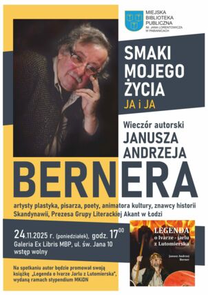 Zdjęcie spotkania: Wiking w Bibliotece: Spotkanie z Januszem Andrzejem Bernerem i jego legendą